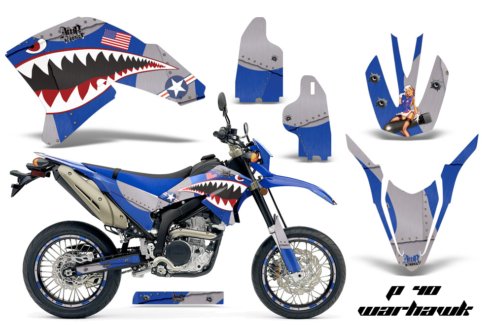 Yamaha WR250X R 07-09 Graphics Kit P40 BL NPs